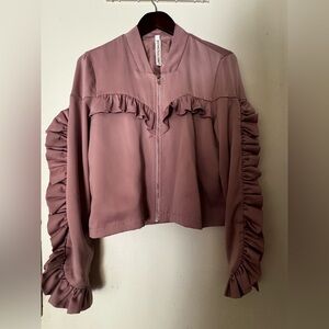 Ruffled Mauve Jacket